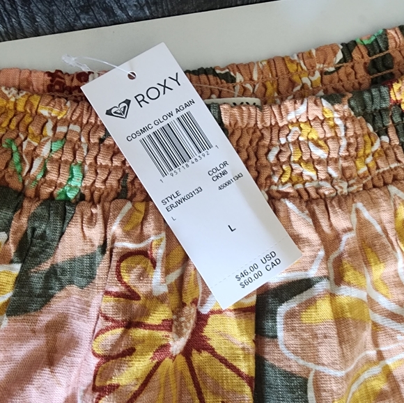 Roxy Cosmic Glow Again Skirt| BOHO Floral| Color Toasted Nut Bloom Boogie| NWT|L - Picture 4 of 11